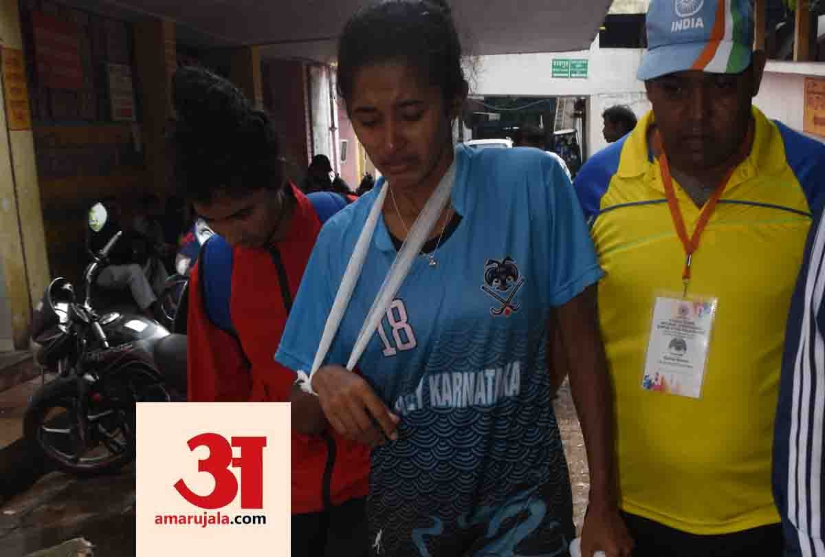 player from the karnataka team got injured during the match