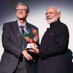 प्रधानमंत्री मोदी के साथ बिल गेट्स