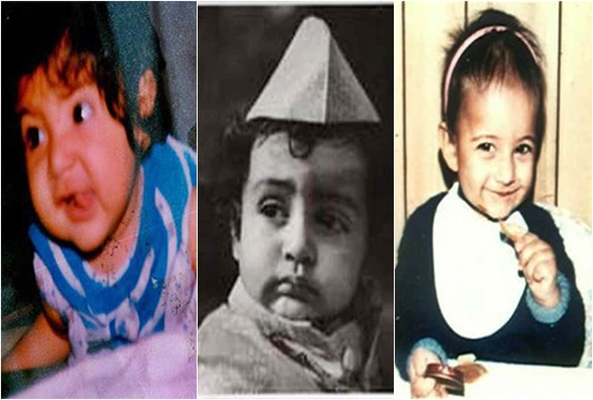 Childhood Photographs Of Bollywood Stars Amitabh Katrina Kareena Karishma Priyanka Anushka
