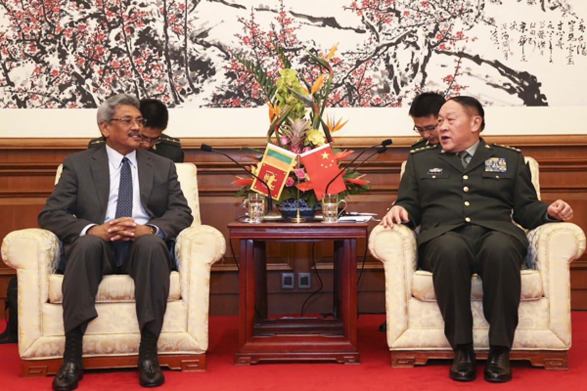 Sri lanka presidential candidate Gotabaya Rajapaksa wants to restore relations with china