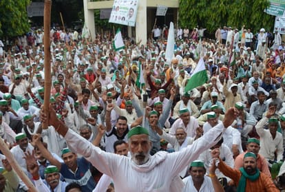 bhartiya kisan union protest against hike in electricity rates and other issues