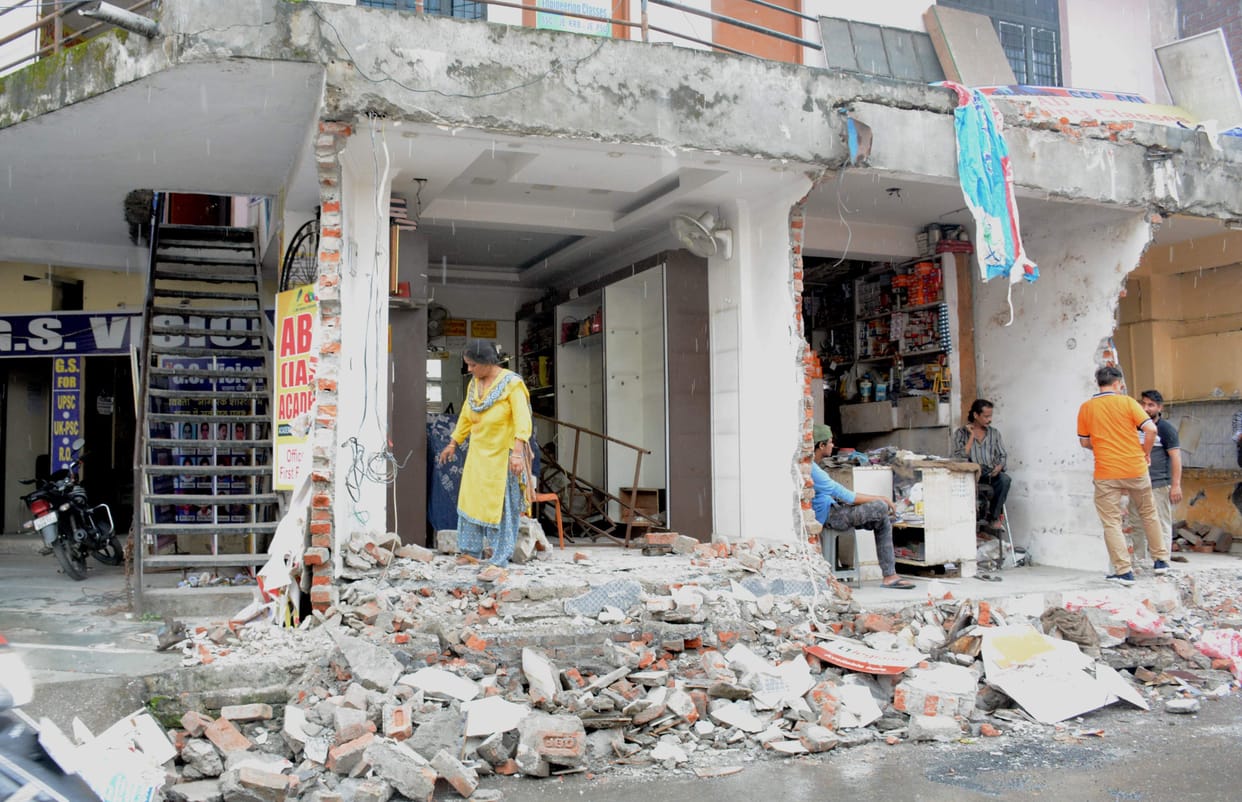JCB ride over 67 encroachments