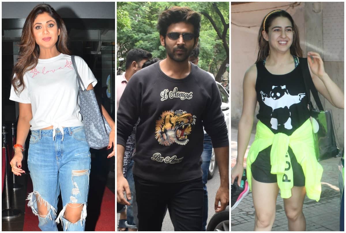 shilpa shetty sara ali khan kartik aaryan here bollywood celebs spotted