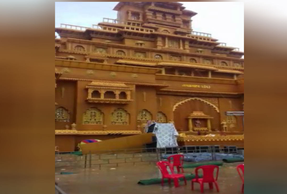Rain Hits Agra Waterlogging in janakpuri Before Ram Barat latest news in hindi