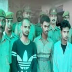 पुलिस गिरफ्त में हत्या के आरोपी