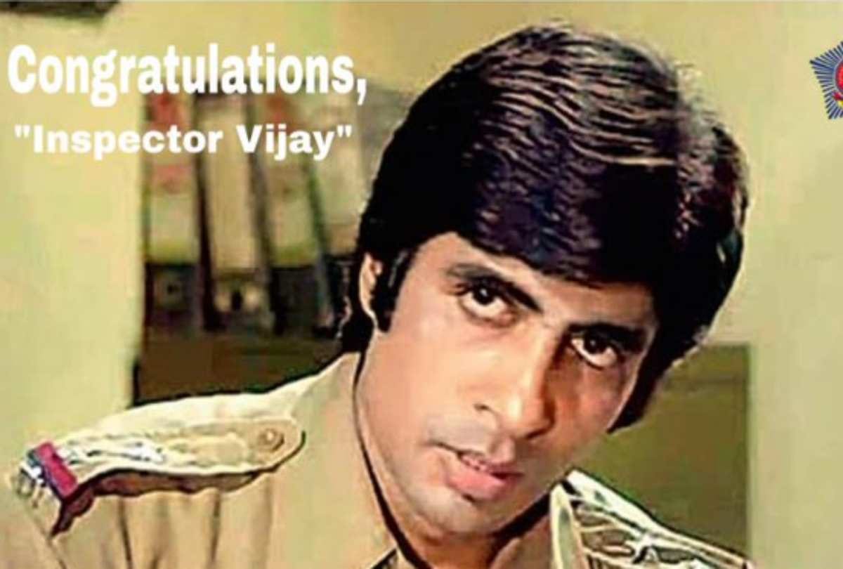 mumbai police wishes to amitabh bachchan for won dadasaheb phalke award