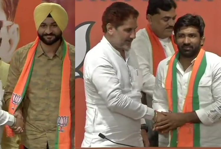 Haryana Assembly Elections 2019, Yogeshwar Dutt and Sandeep Singh Joins BJP