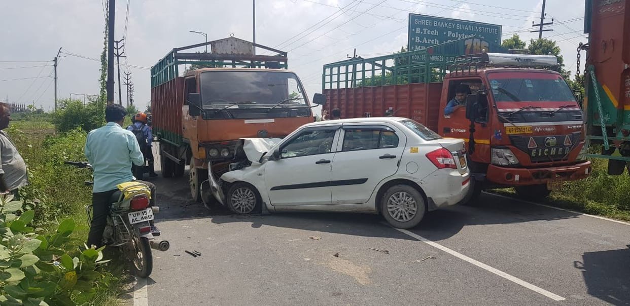 car-DCM accident, four injurd