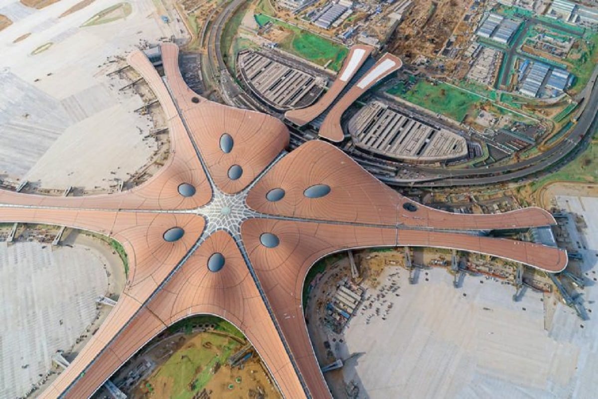 Beijing Daxing China huge new starfish airport opens its doors