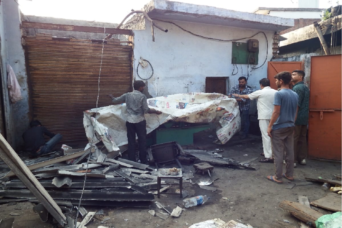 Two worker death after fire has in a factory at Meerut city