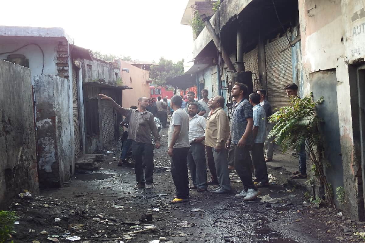 Two worker death after fire has in a factory at Meerut city