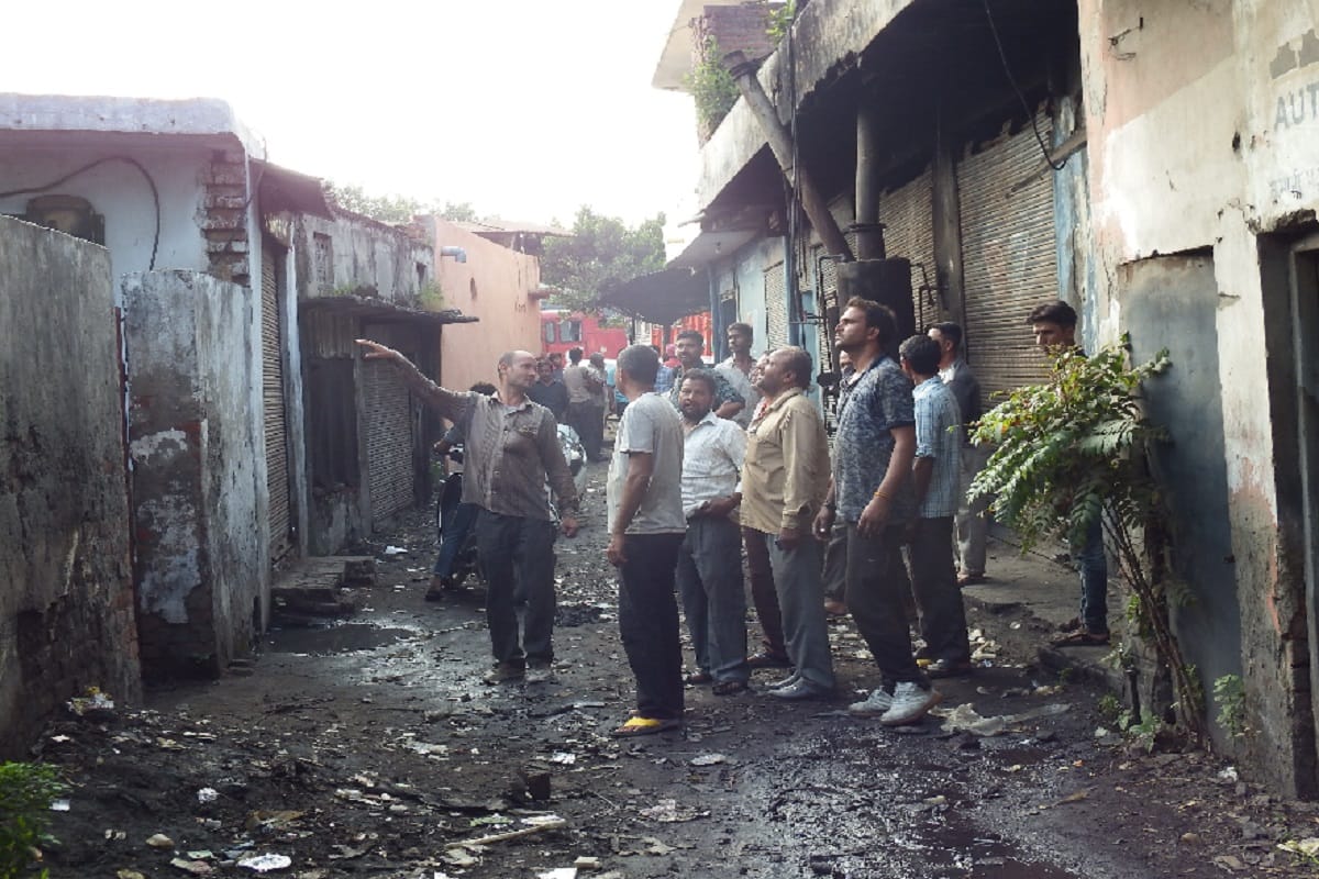 Two worker death after fire has in a factory at Meerut city