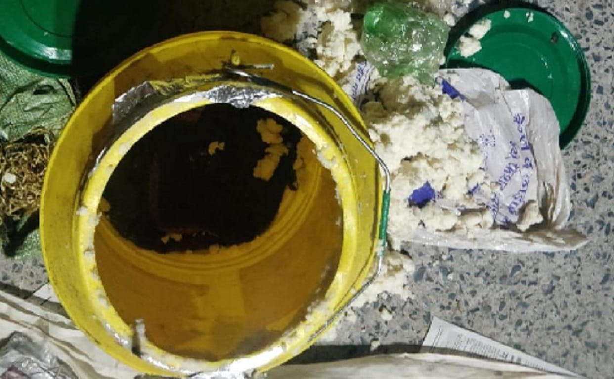 Used to hide and supply illegal weapons in the cane of ghee