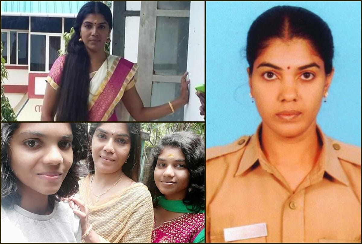 This woman police officer tonsures head for cancer patients in Kerala