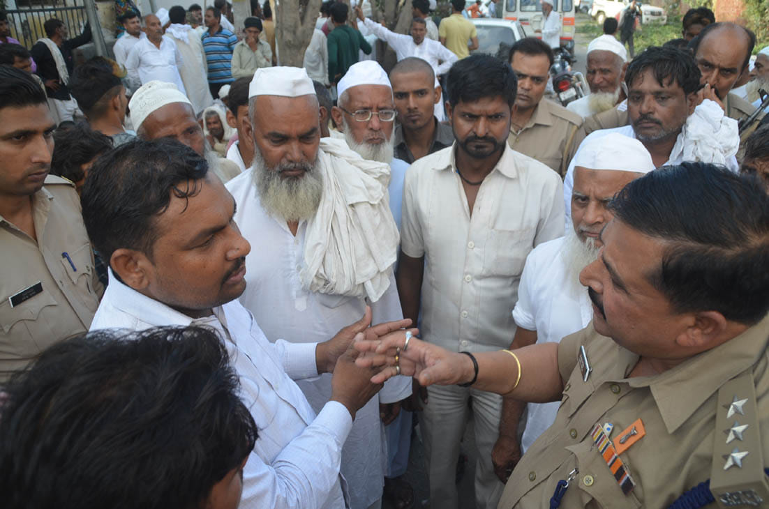 protest on SP Office in Aarifa murder case