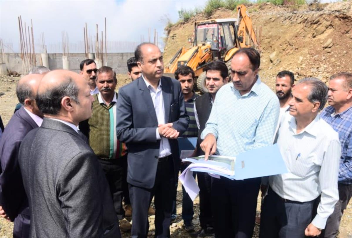 cm jairam thakur inspect heliport in sanjauli shimla