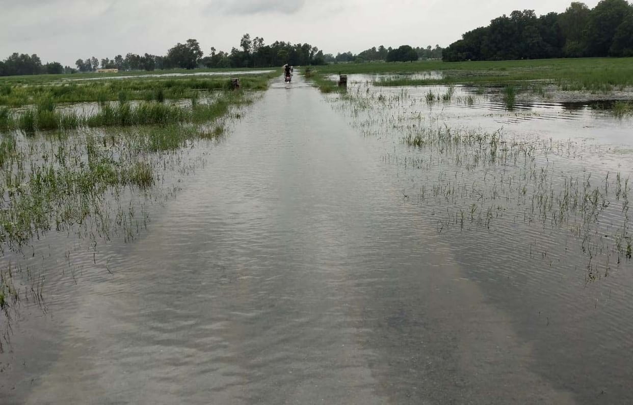 Six villages surrounded by water, flood-like situation