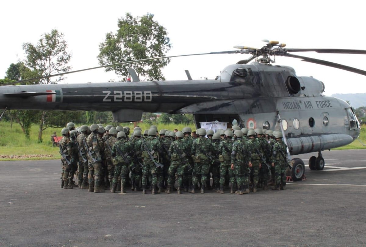Troops of India and Thailand participated in joint military exercise maitree