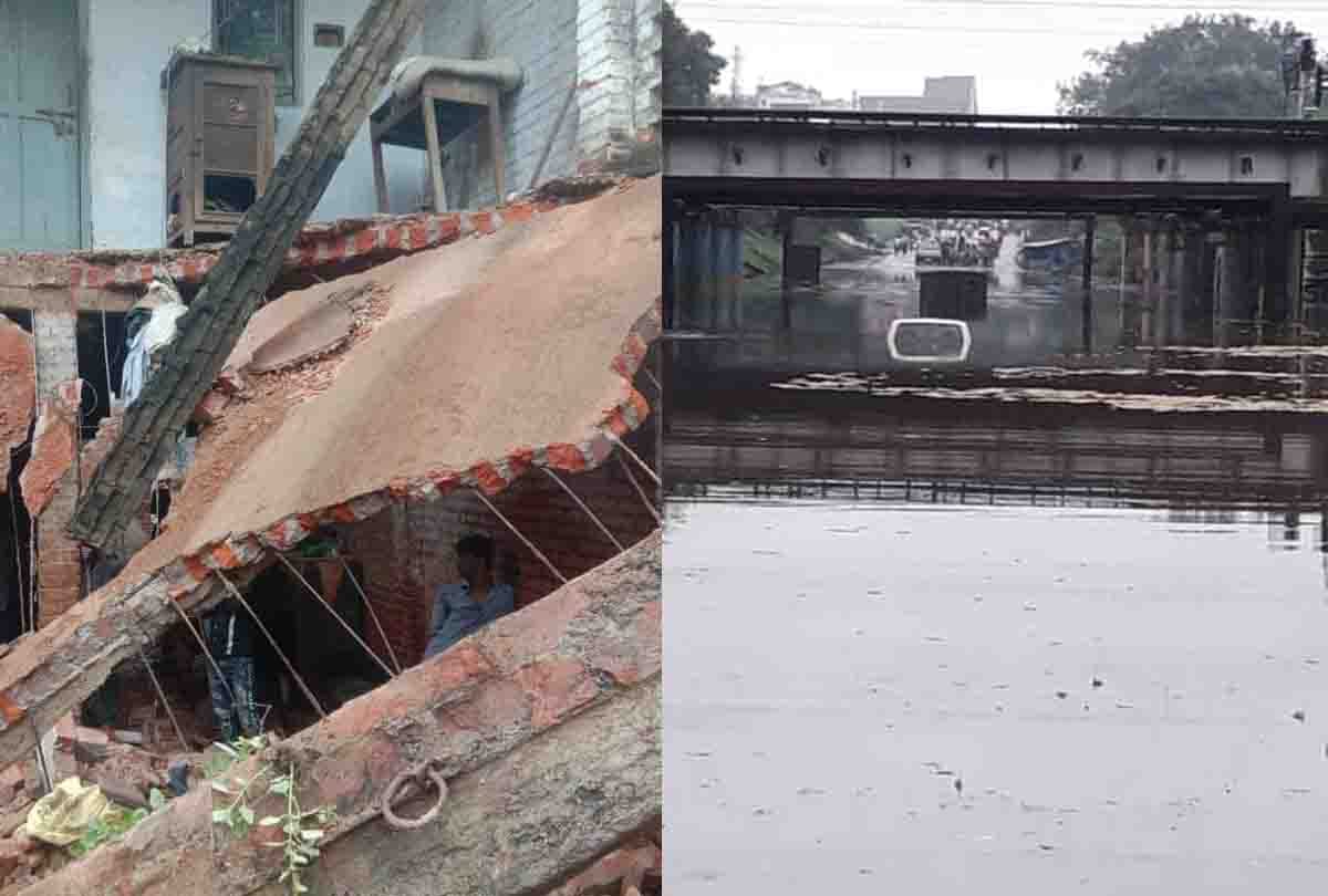 people injured in house collapse after heavy rain, one died due to flooding under the bridge