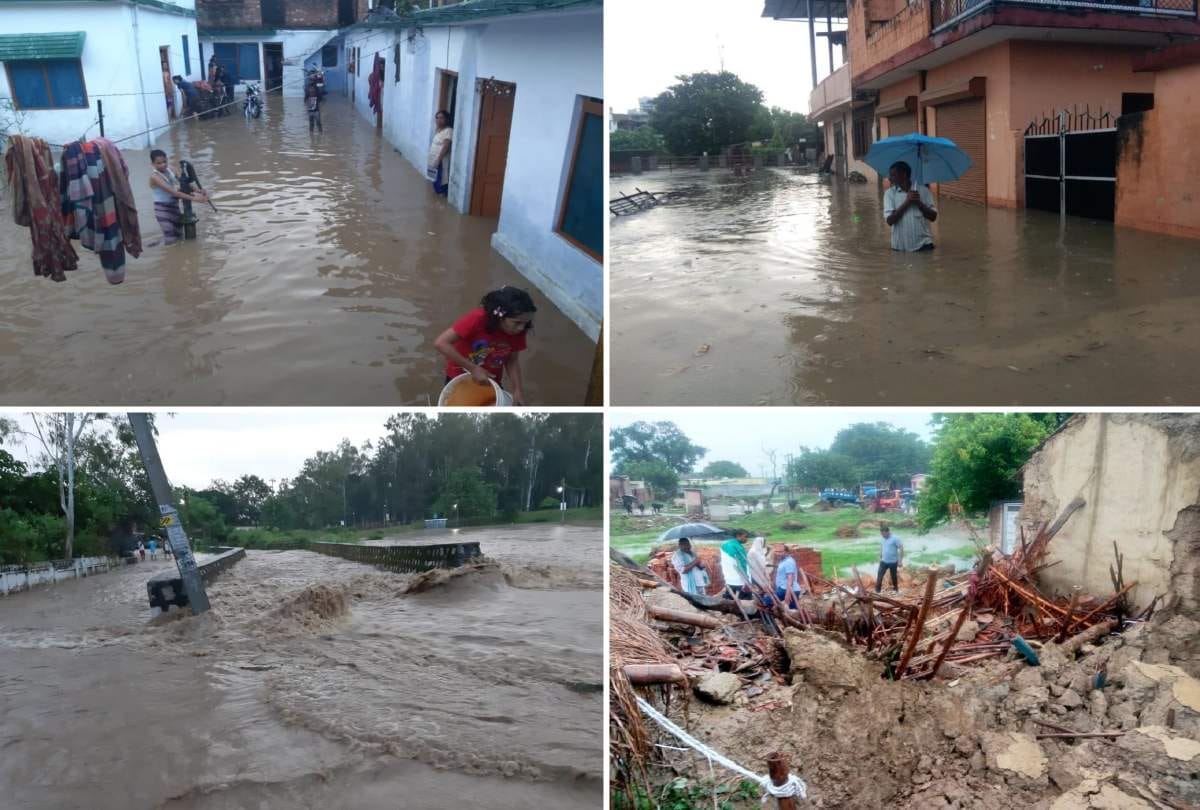 delhi ncr and in whole north india heavy rainfall in some places flood like situation