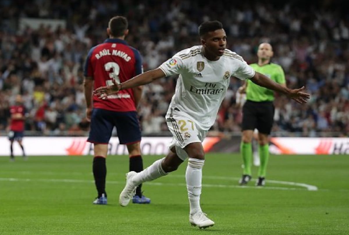 Real madrid defated Osasuna in la liga match PSG losses to reims in Ligue 1