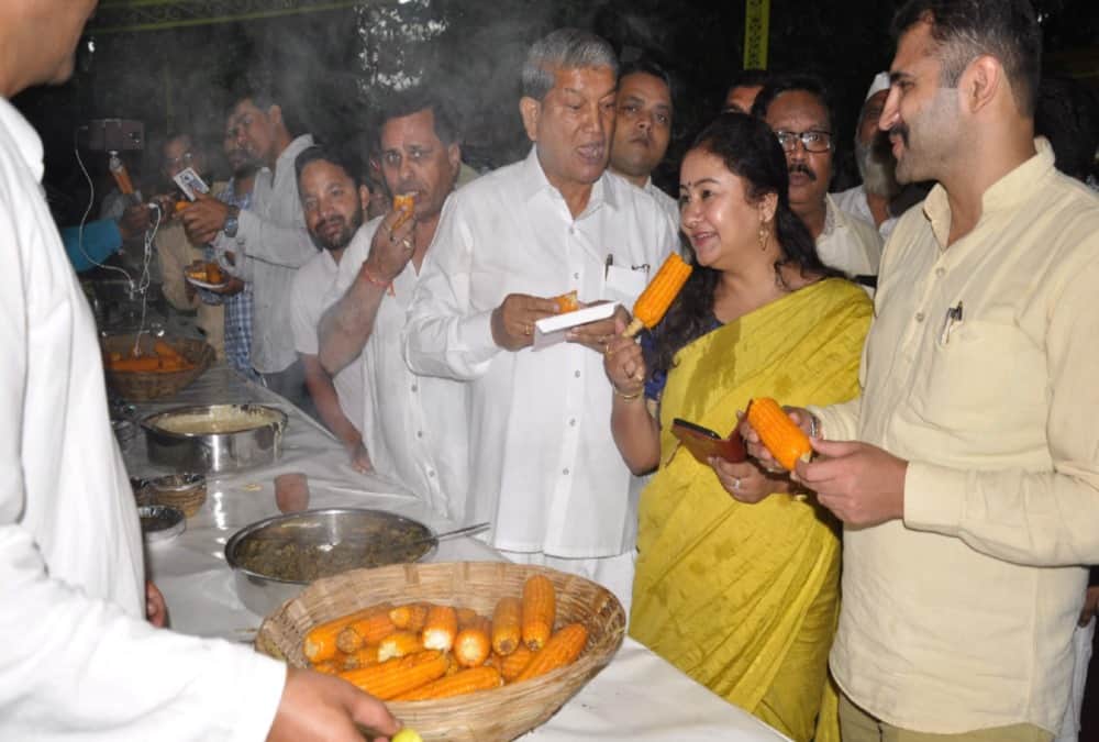 Congress Workers heavy Crowd in Harish rawat kheera kakdi party in dehradun