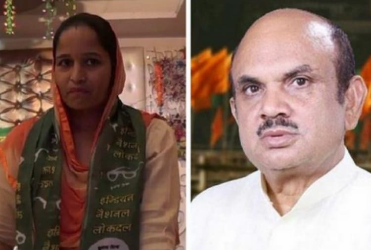 haryana assembly elections 2019, INLD Leader Anita Khanda Alleged BJP MP Ramesh Kaushik