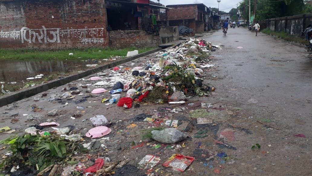 Paving way for cucumber market and purani market.
