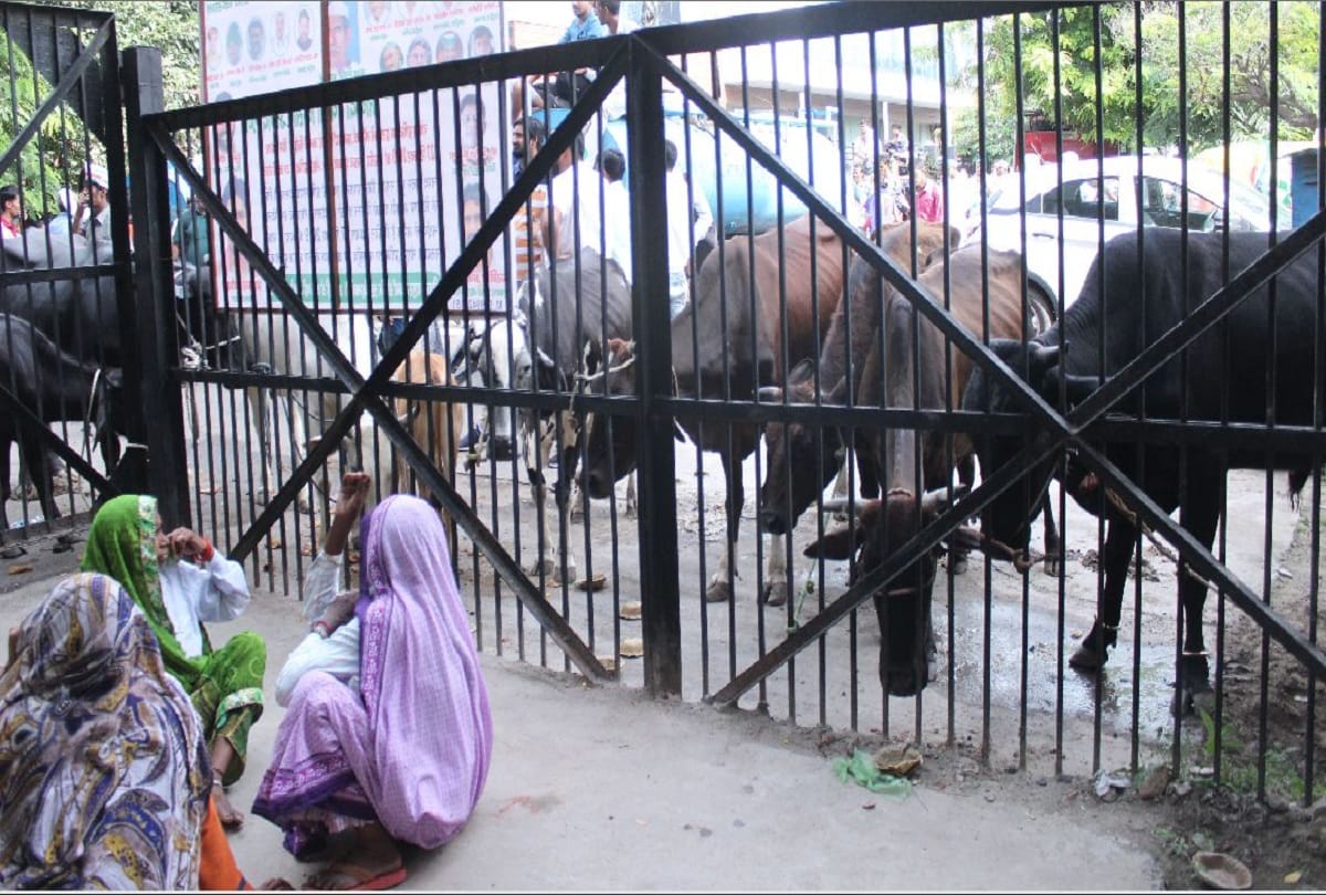 Noida farmers protest against authority reaches sector 6 office with demands