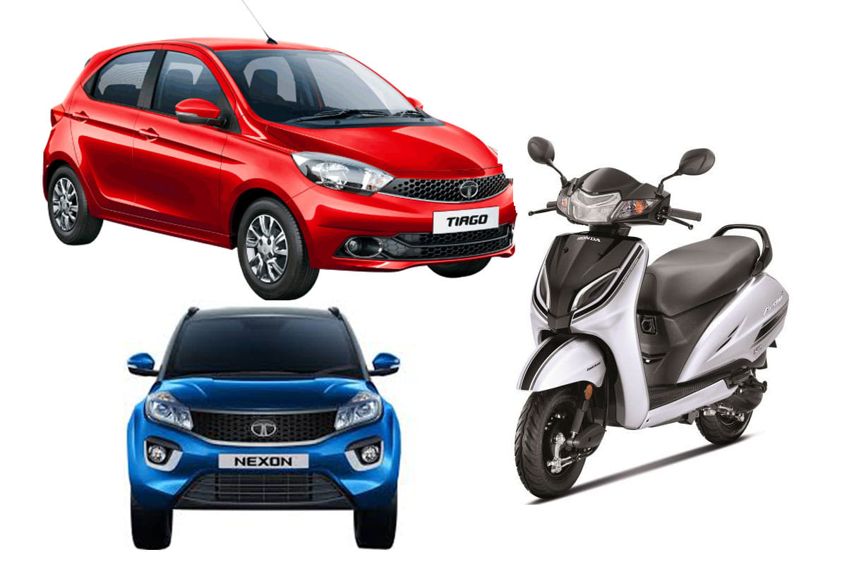 Tata Motors festive offer Free Honda scooter on purchase of the Tiago, Tigor and  Nexon