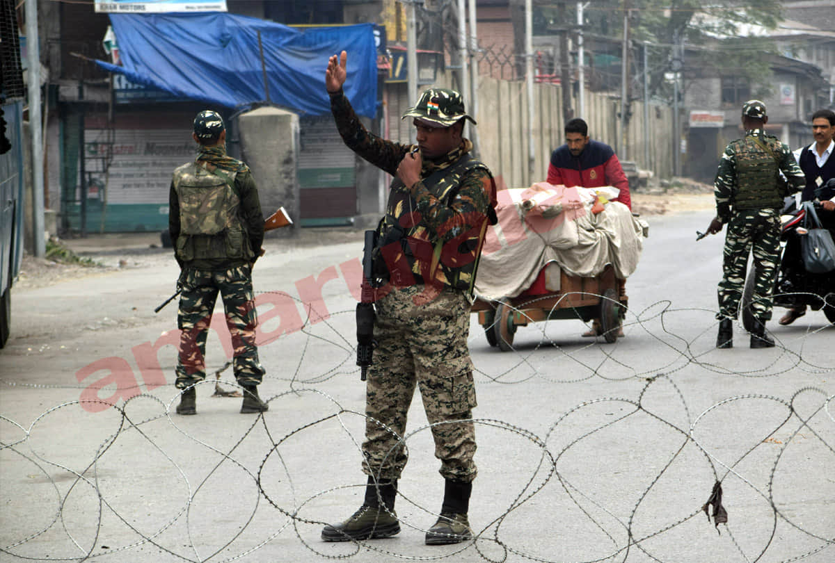 kashmir latest photo of restriction after article 370 revoked, latest visuals of jammu kashmir