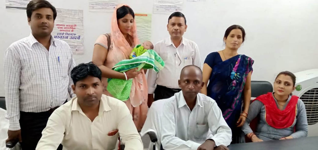 baby sent to gorakhpur
