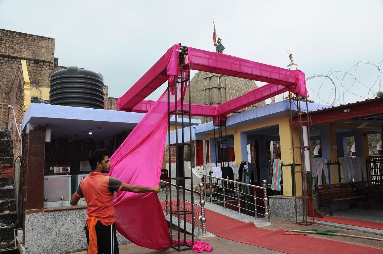 navratri prepration started in jammu temples
