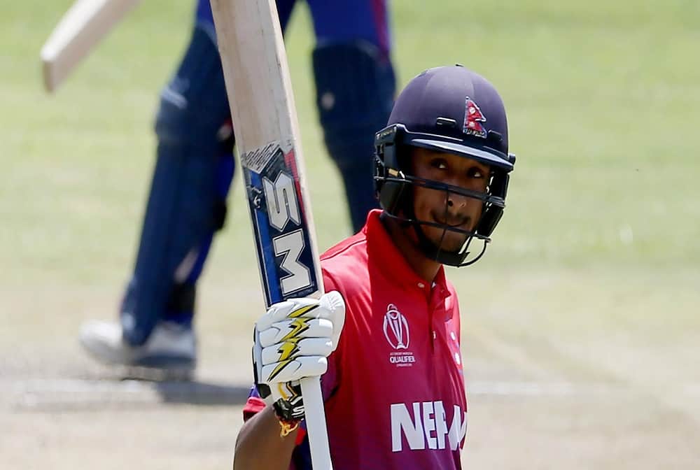 Nep vs Sin Paras khadka becomes first Nepal batsman to slams ton in T20i