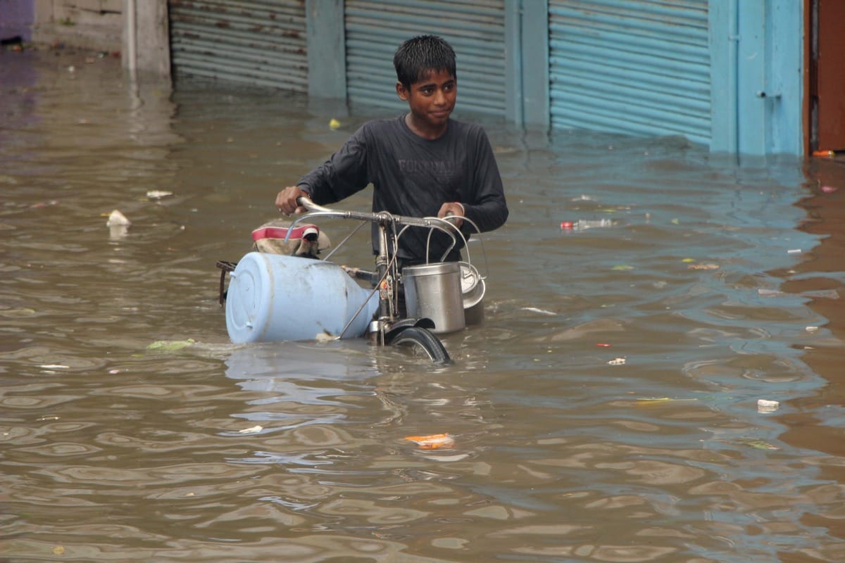 heavy rain ganga water level weather in varanasi purvanchal