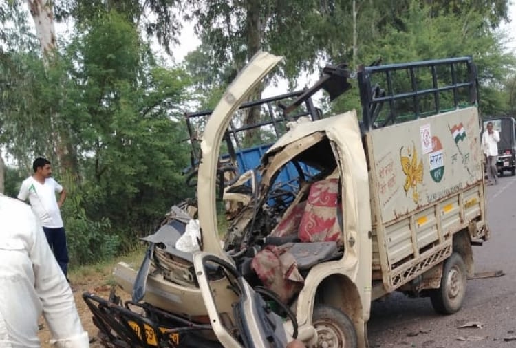 Three people died on the spot in a road accident in Rohtak