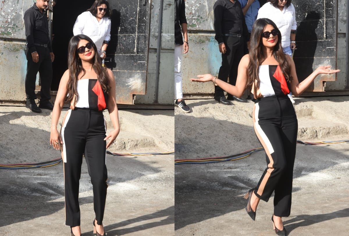 polka dot saree and casual outfit priyanka chopra in sky is pink promotion