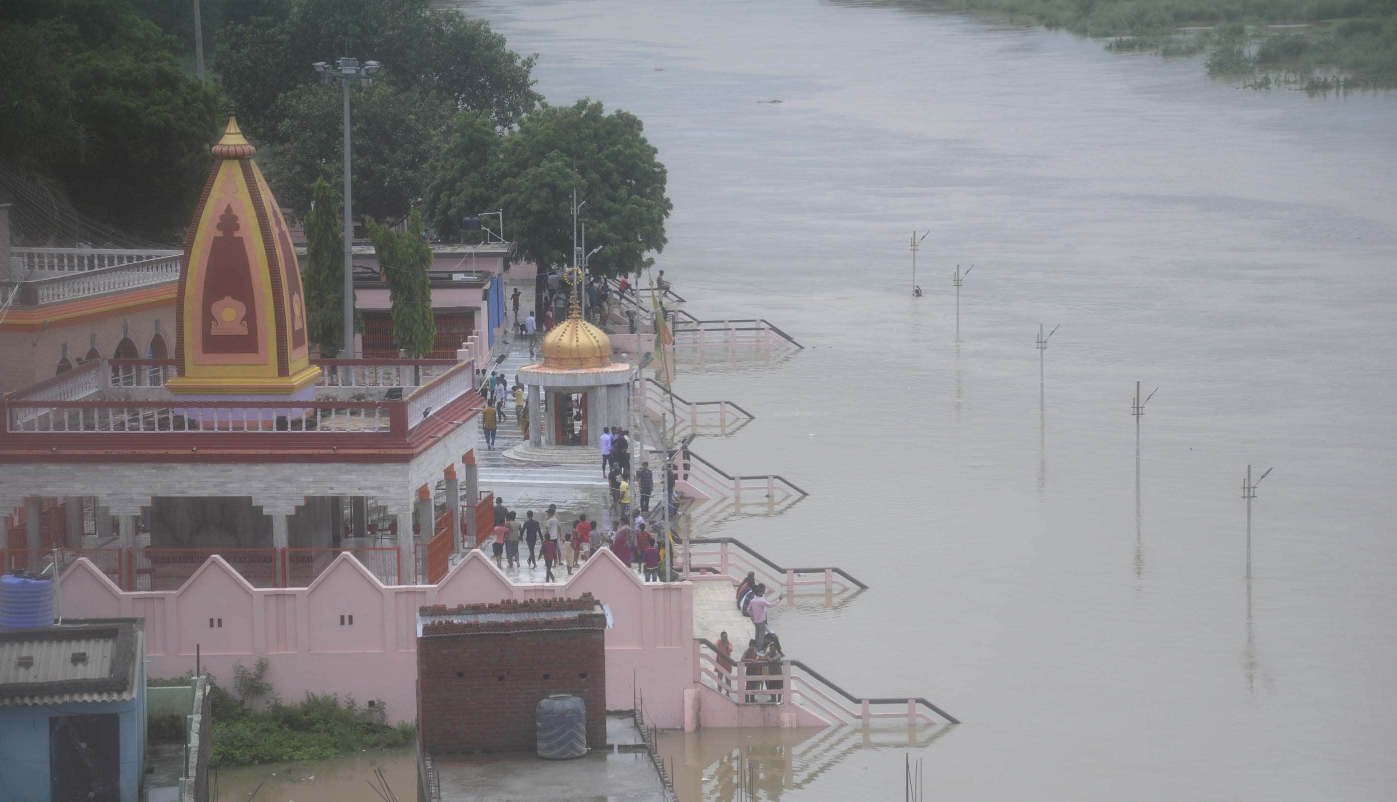 Buried in Pratapgarh, water enters dozens of houses along the city's coastal area