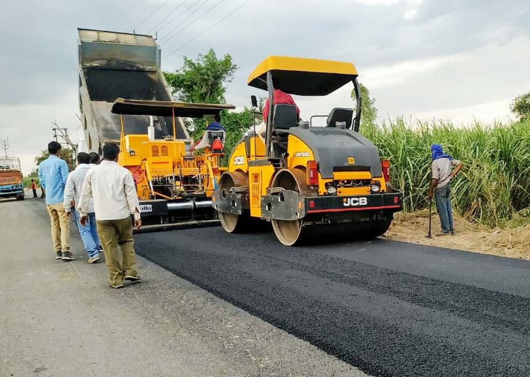 the constrection start of masuri-daurala road