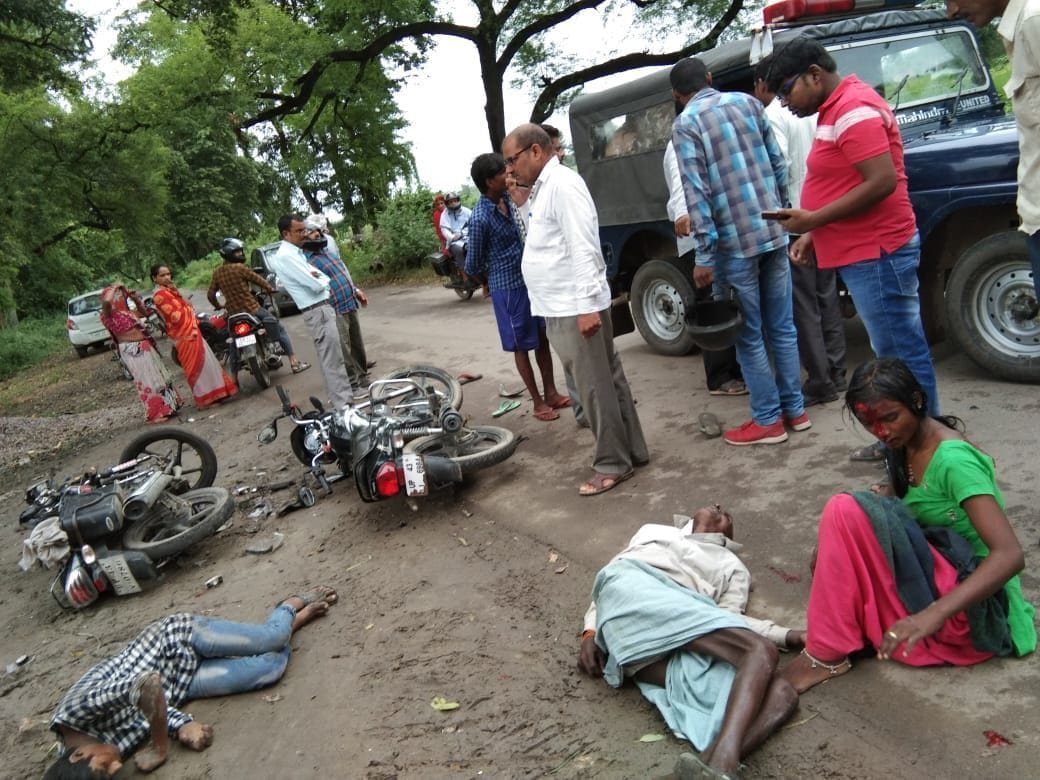 Elderly died in a clash of bikes