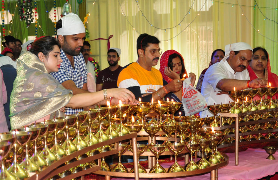 Mother Jagadamba was welcomed with devotion
