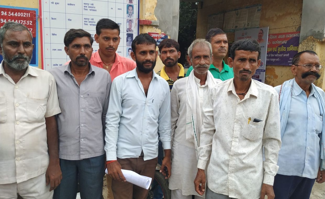 Rural police station on closing of blade wire with blade wire