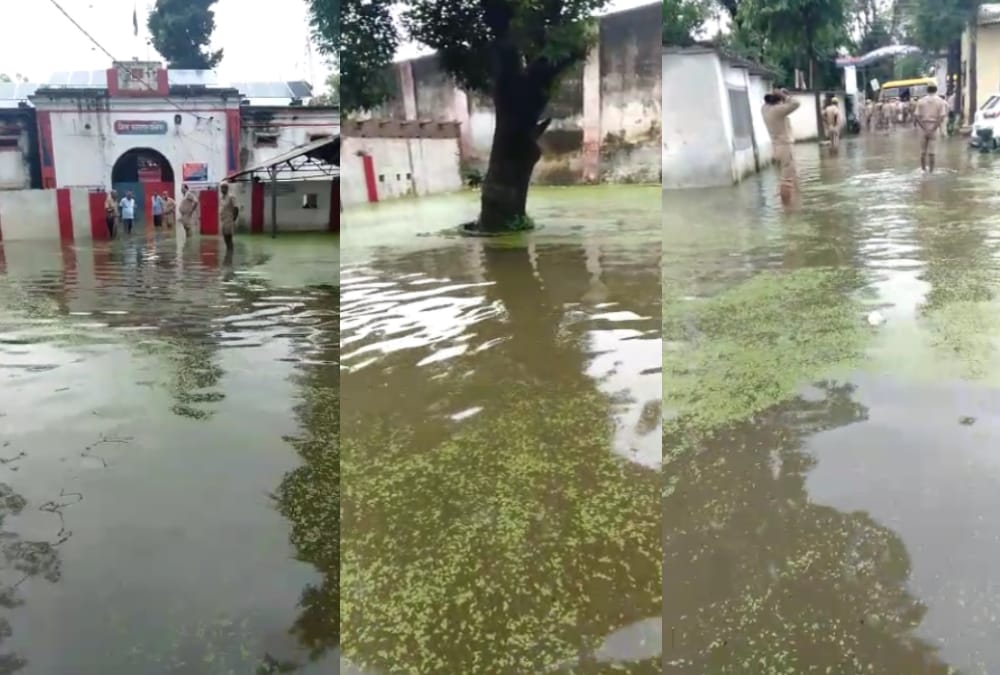 Water logging in Ballia Jail.