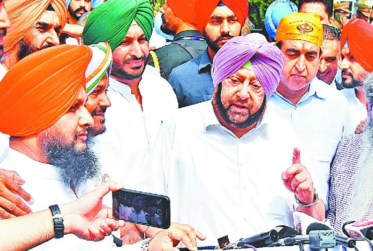 Capt Amarinder Singh reached Dakha for the nomination of Congress candidate Capt S Sandhu