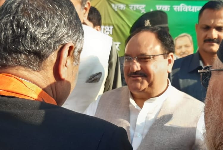 Working President of the Bharatiya Janta Party JP Nadda Visits Chandigarh