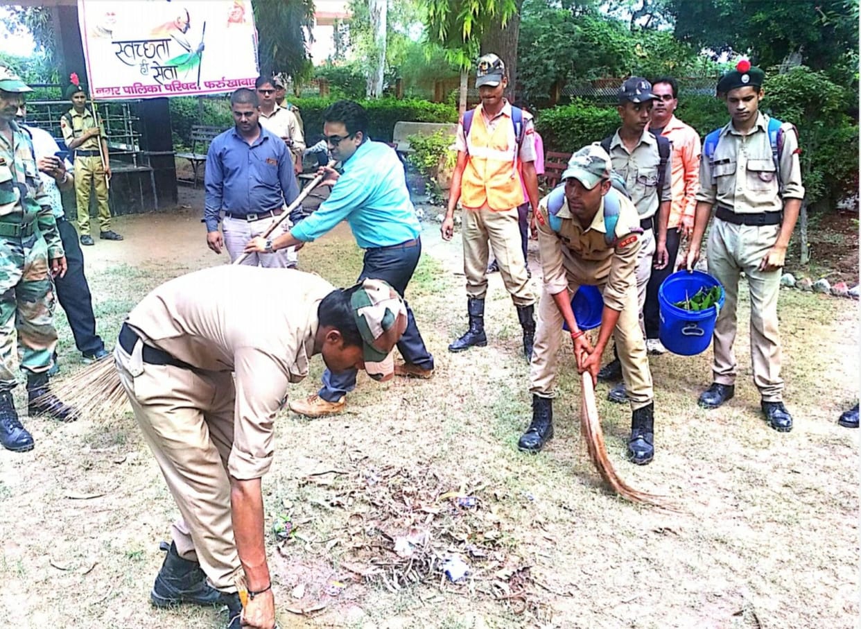 Municipality staff held rally with NCC cadets