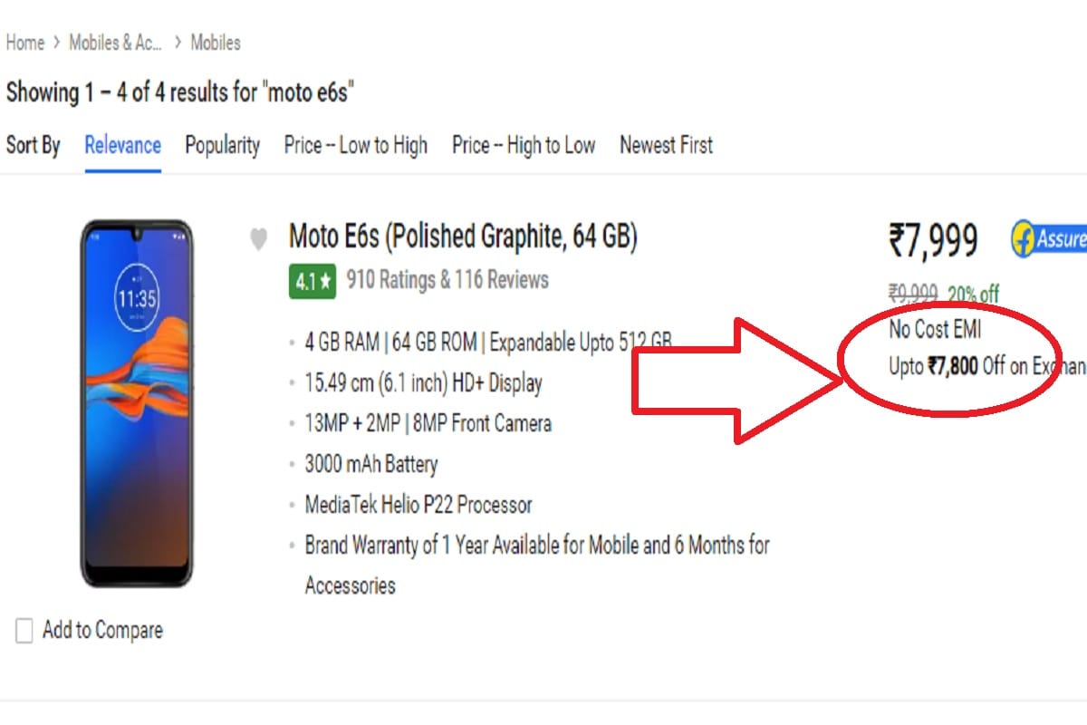moto e6s