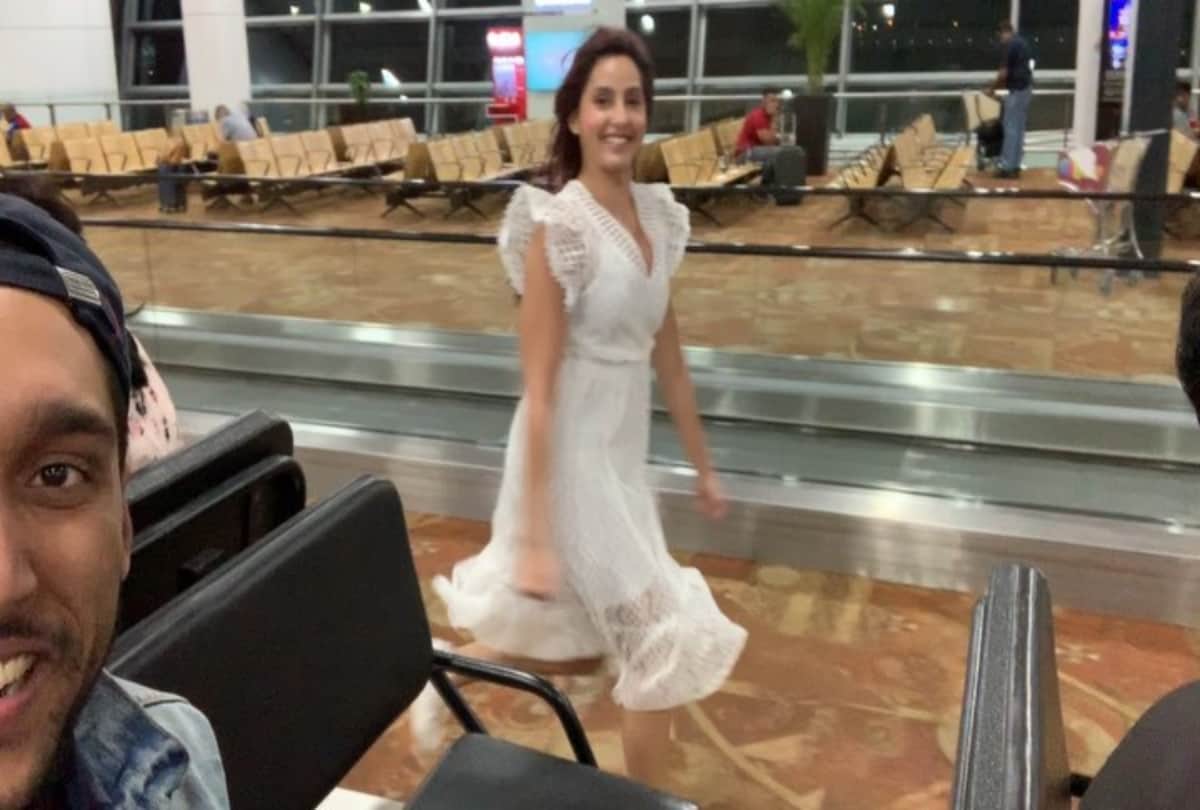 Dance Nora Fatehi running at airport video goes viral