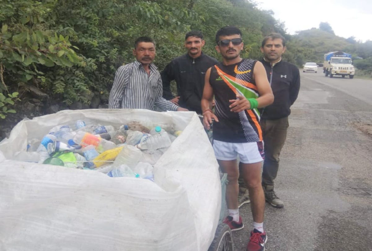 Para athlete Virender Kanth started 219 km long race from shimla to chandigarh