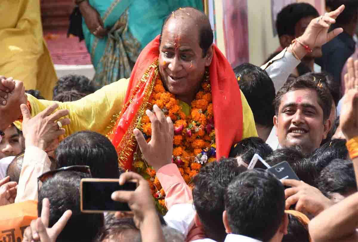 bjp's candidate surendra mathani filed nomination